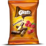 GUSTO Maisisnäkid kakao ja vaarikaga 50g